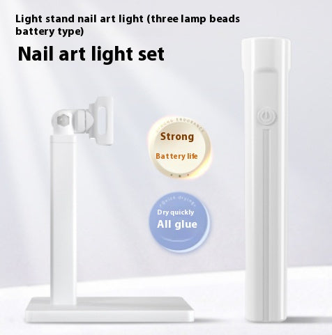 Manicure lamp with integrated lighting and screen