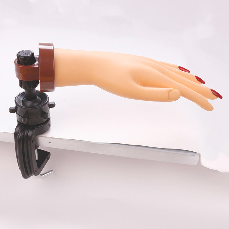 Realistic Nail Practice Hand with Stand