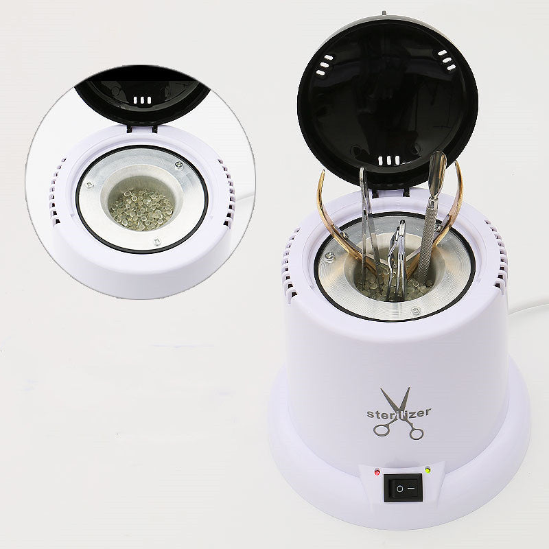 High Temperature Sterilizer for Nail Tools - Disinfection Cup for Scissors, Tweezers and Beauty Salon Instruments - Mini Sterilization Device for Manicure