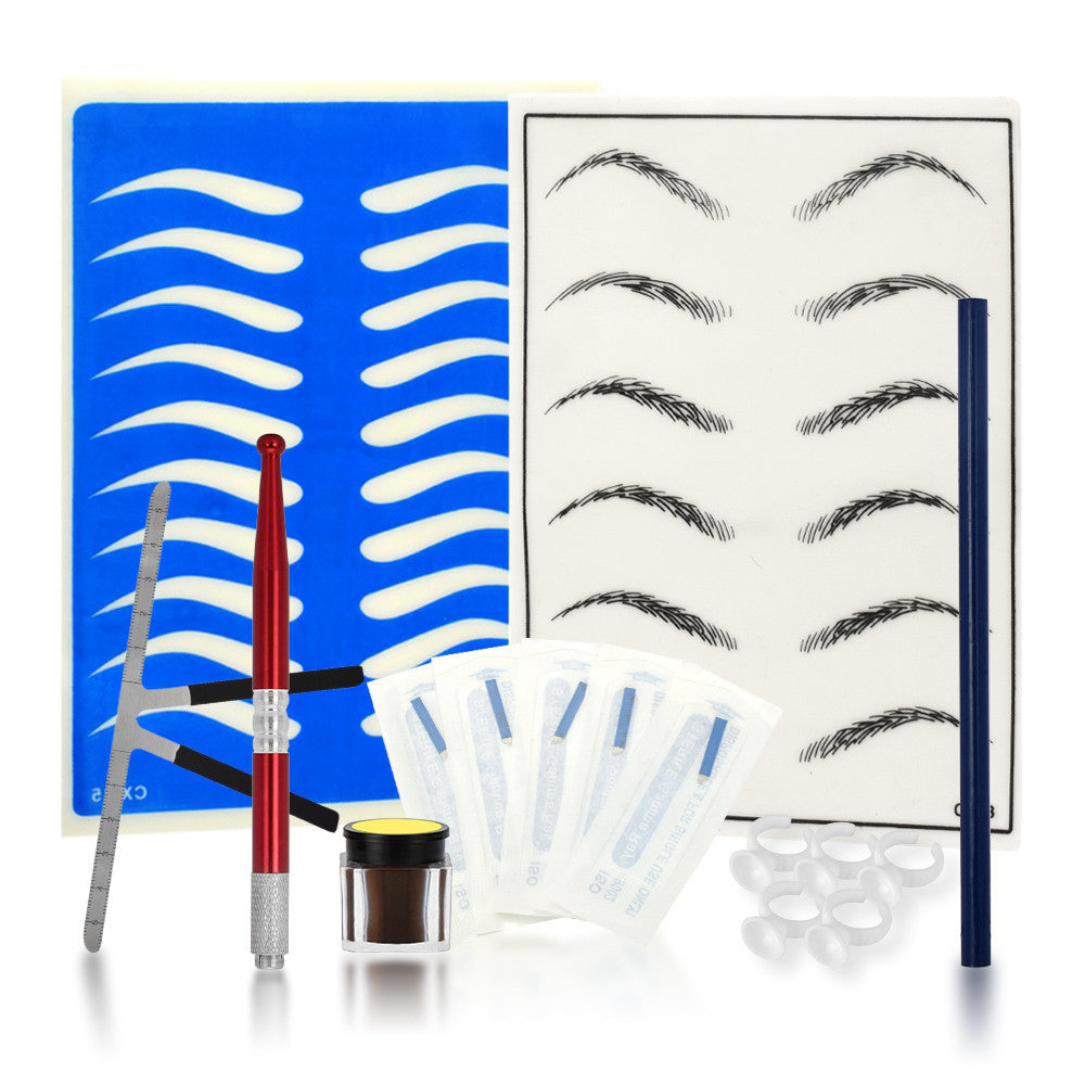 Ensemble d'Outils pour Tatouage de Sourcils