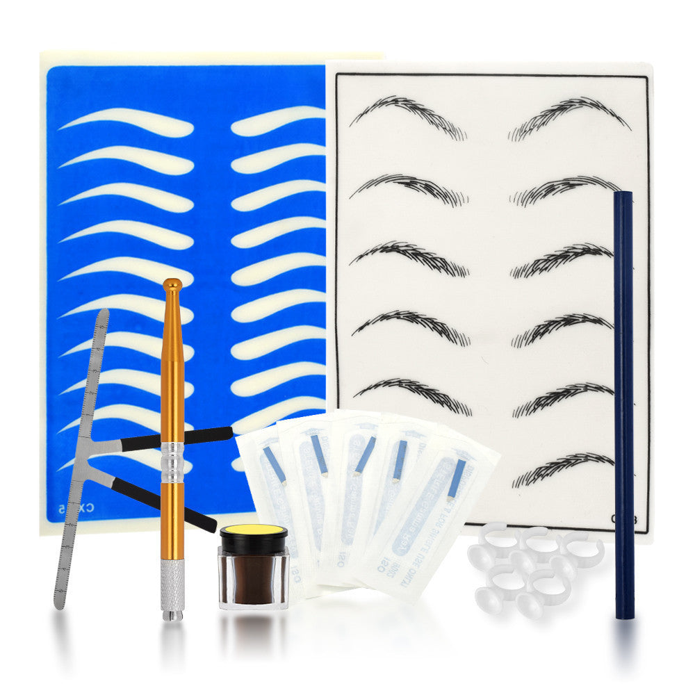 Ensemble d'Outils pour Tatouage de Sourcils