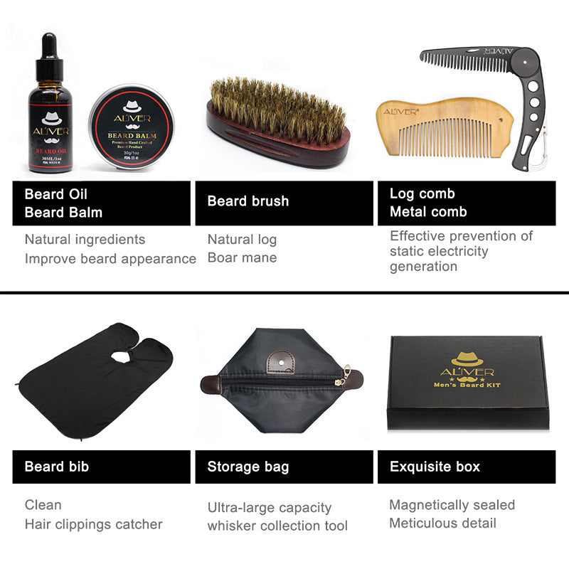 Beard shaving set,