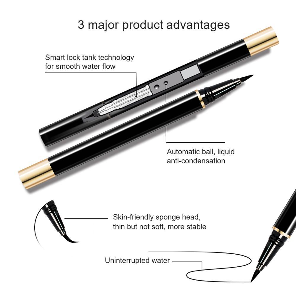 Self-adhesive eyeliner and eyelash set