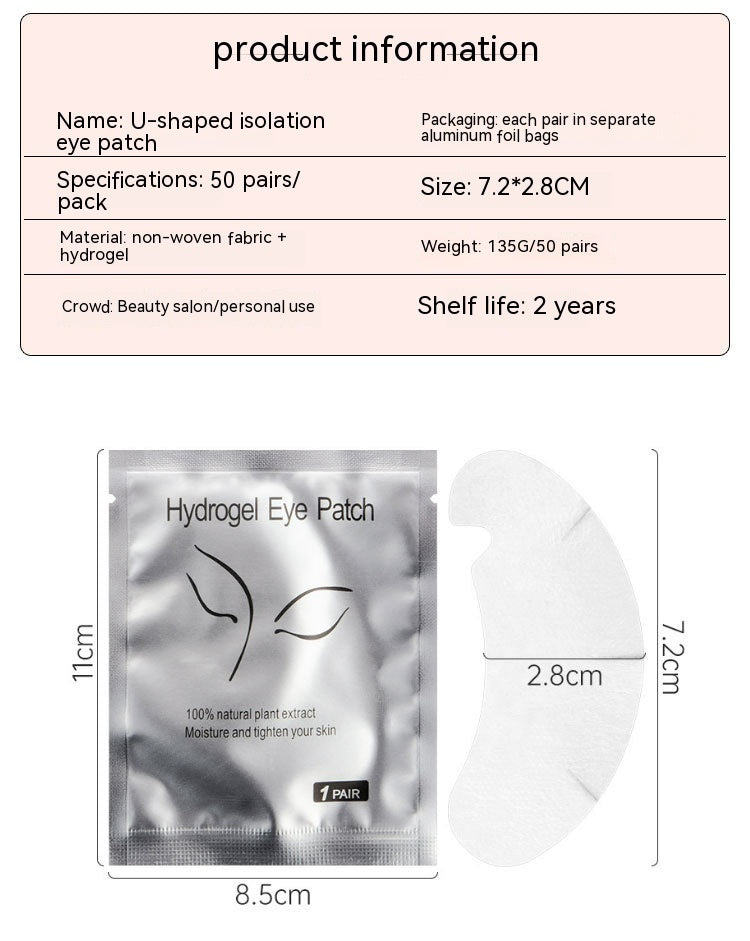 Hydrogel patch for eyelash implantation