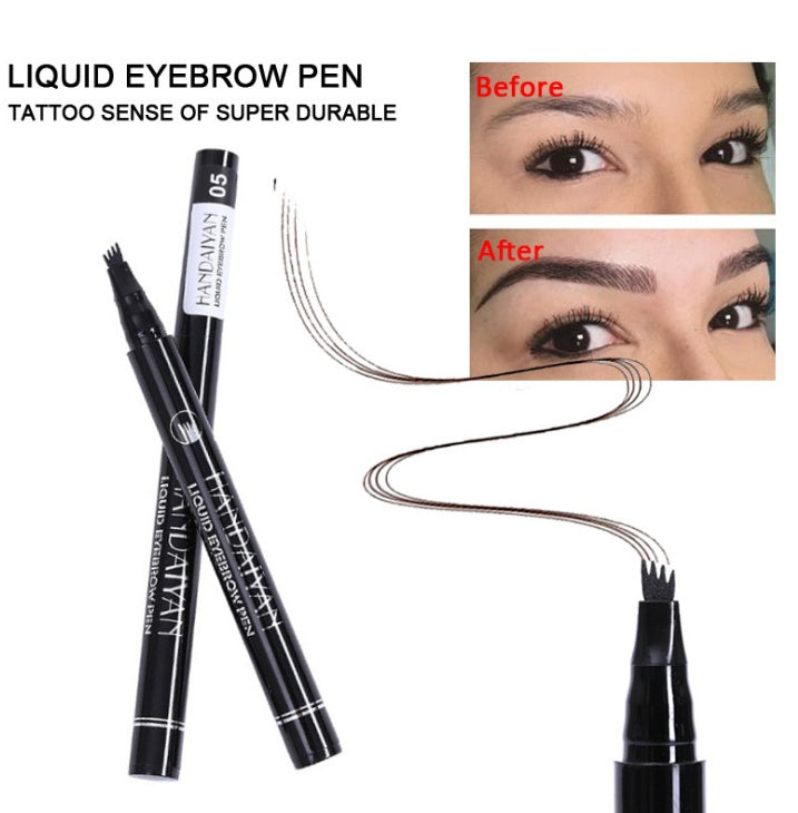 Waterproof Microblading Eyebrow Pencil with Forked Tip