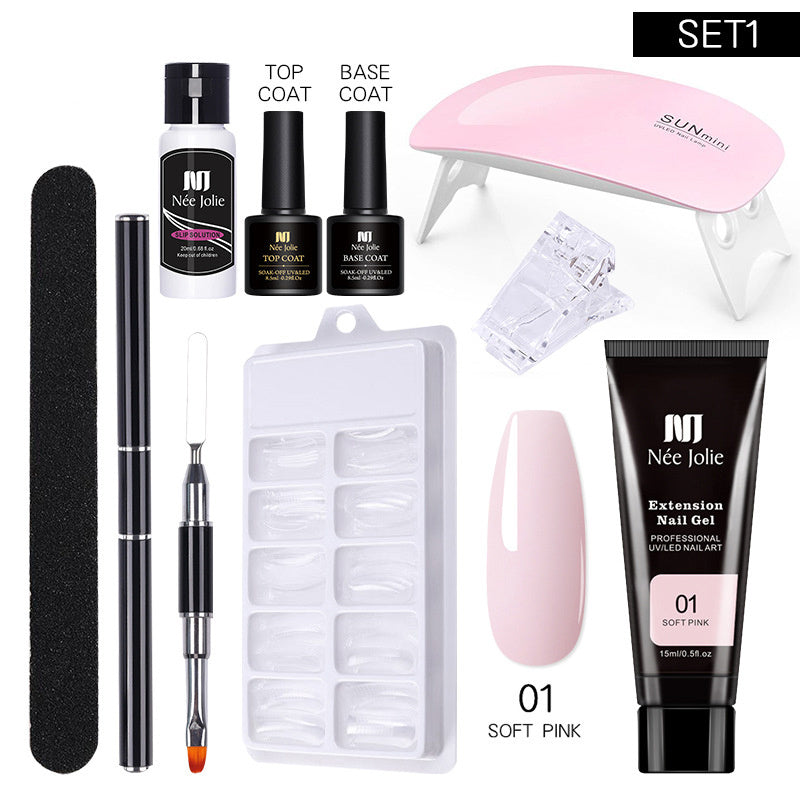 Solid Glue for Nail Extension - Crystal Set Long Model