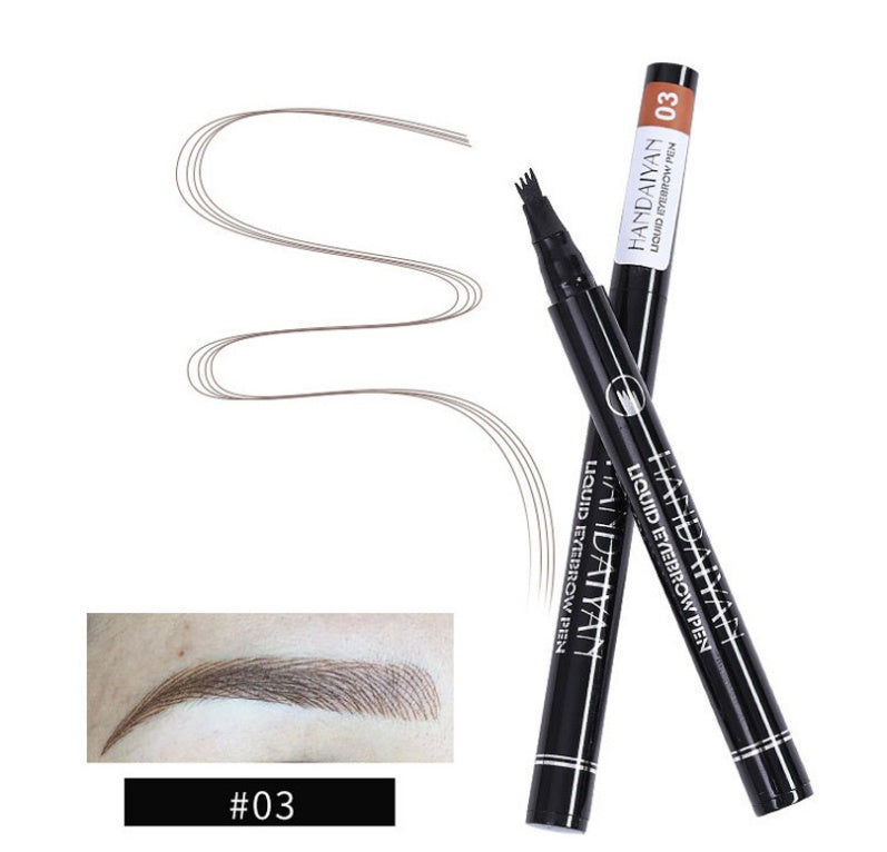 Waterproof Microblading Eyebrow Pencil with Forked Tip