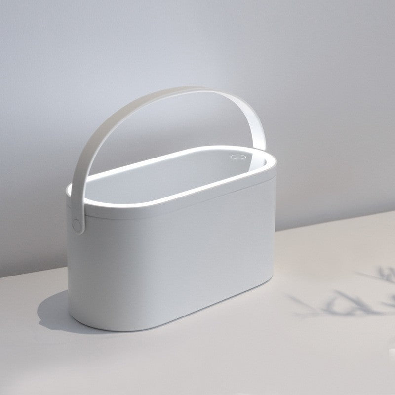 Boîte de rangement de lumière LED portable miroir de beauté et de maquillage