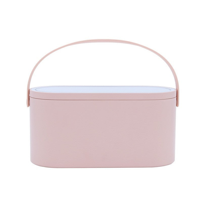 Boîte de rangement de lumière LED portable miroir de beauté et de maquillage