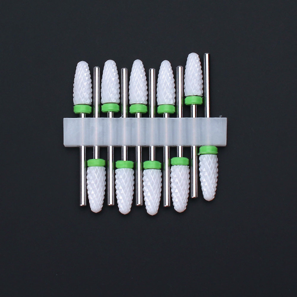 Embout en Céramique – Kit de 10 Embouts Exfoliants & Polissants pour Ongles