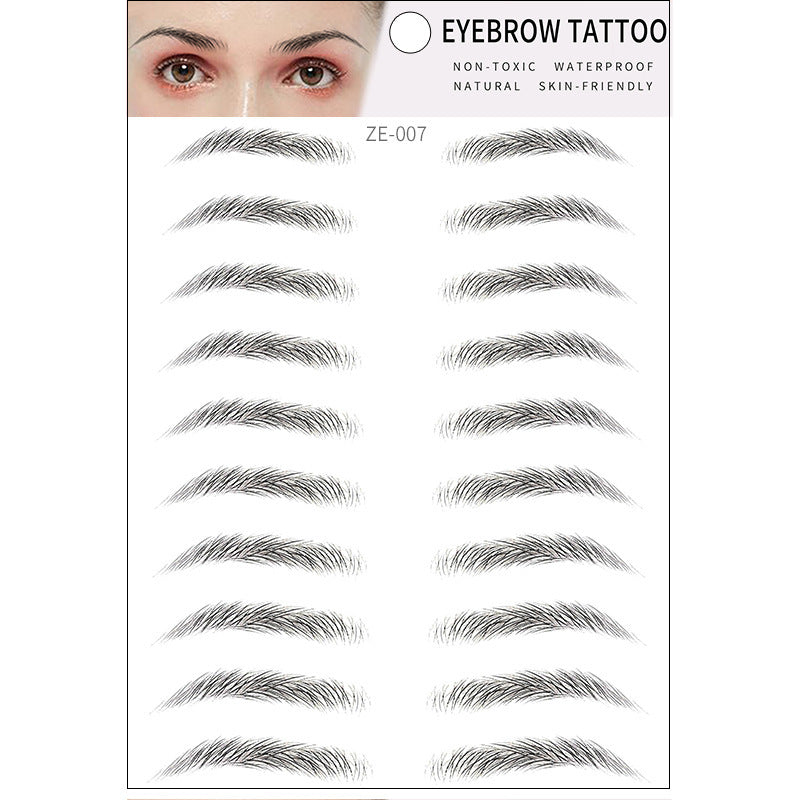 Simple Thick Eyebrows Imitation Eco-Friendly Eyebrow Stickers