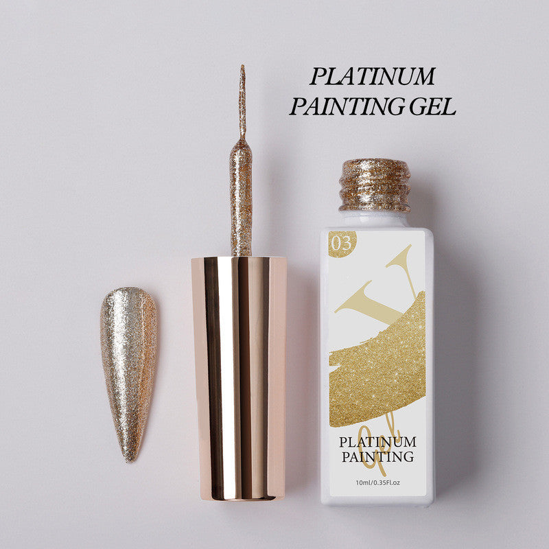 Hand painted nail polish