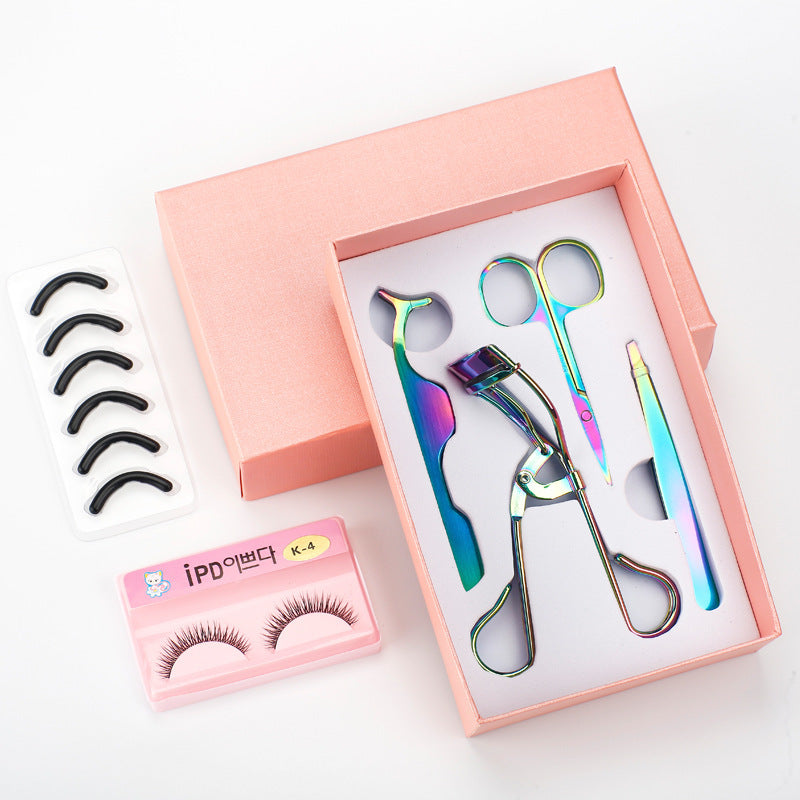 Kit Multifonction 4 Pièces - Recourbe-Cils et Outils de Maquillage essentiels