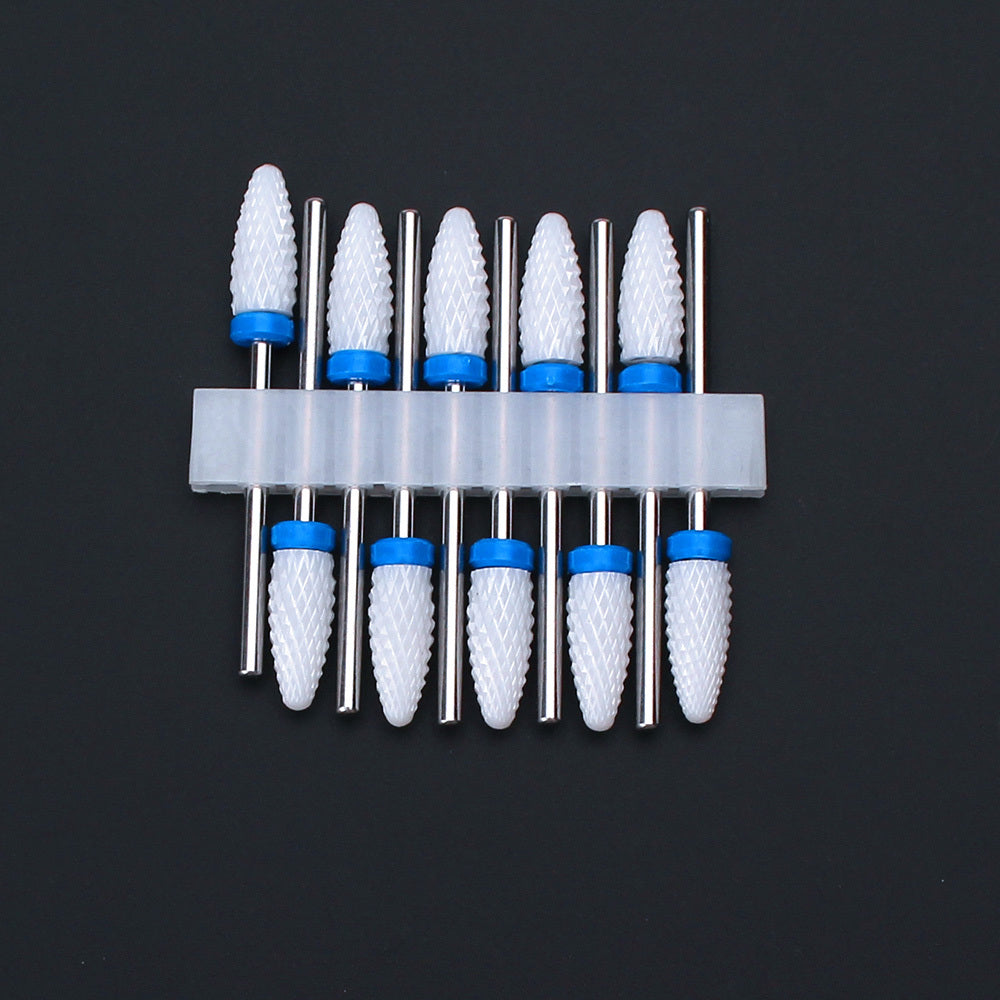 Embout en Céramique – Kit de 10 Embouts Exfoliants & Polissants pour Ongles