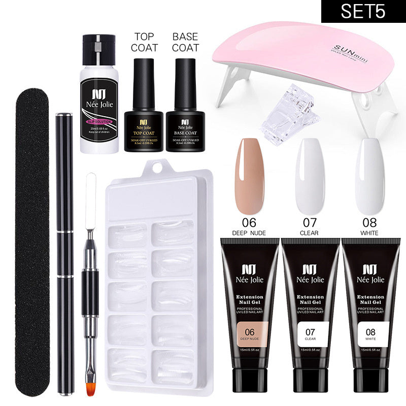 Solid Glue for Nail Extension - Crystal Set Long Model