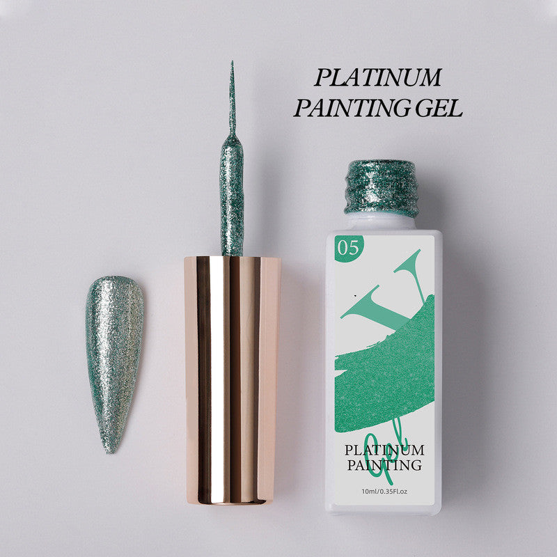 Hand painted nail polish