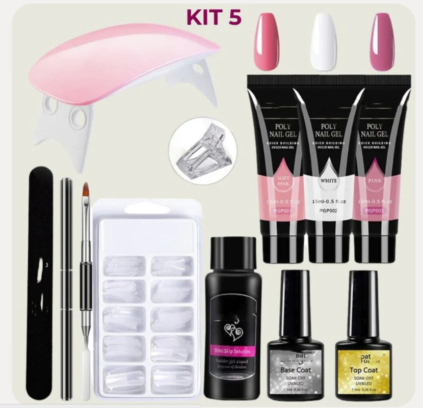 Kit de lumière Crystal Extension Gel Nail Art