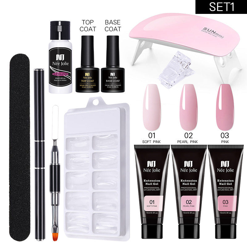 Solid Glue for Nail Extension - Crystal Set Long Model
