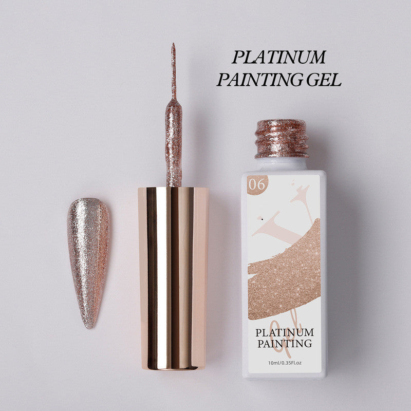 Hand painted nail polish
