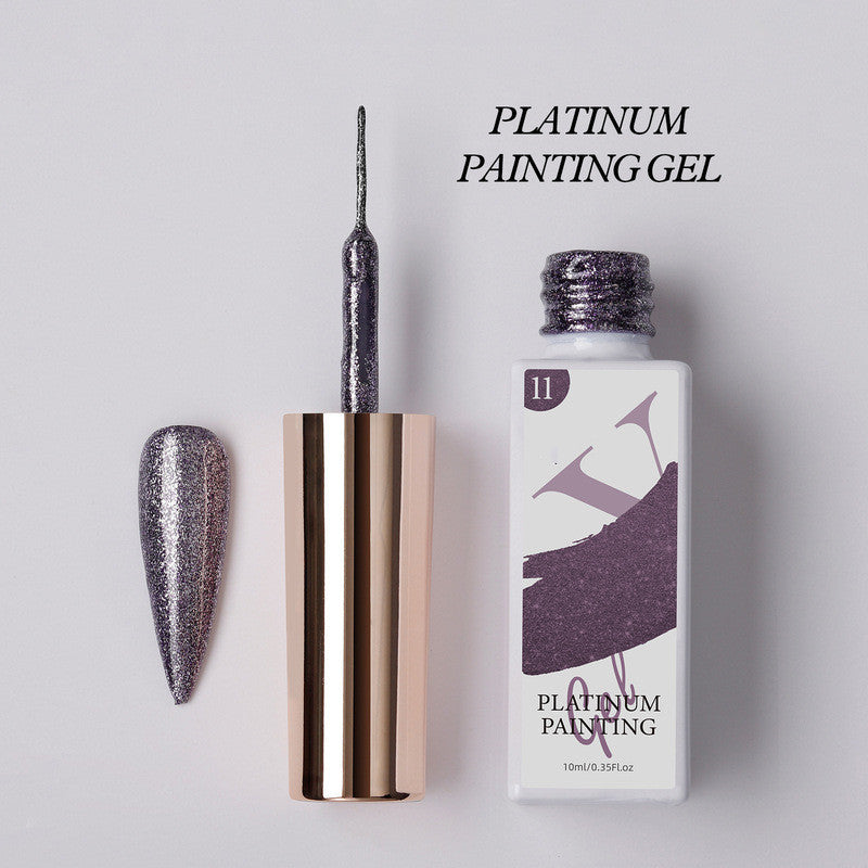 Hand painted nail polish