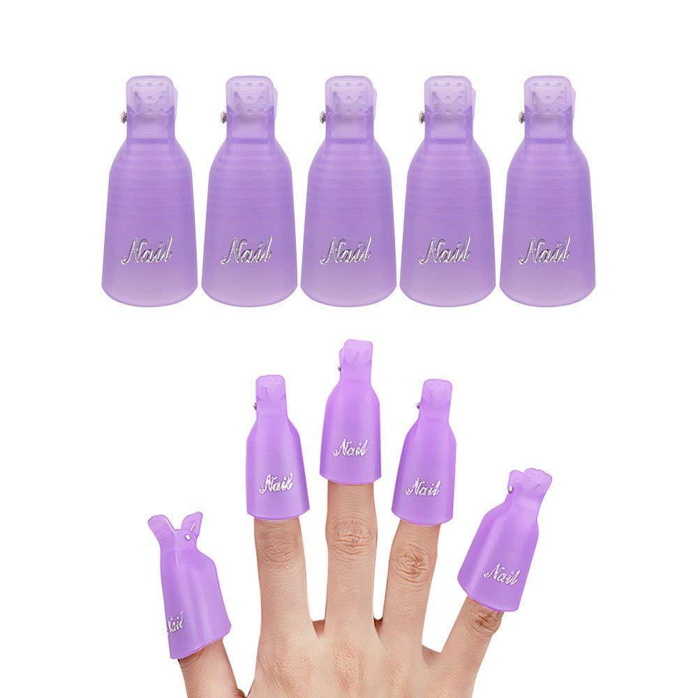 Kit de Dépose Ongles – Clips Remover pour Vernis Semi-permanent et Colle à Ongles
