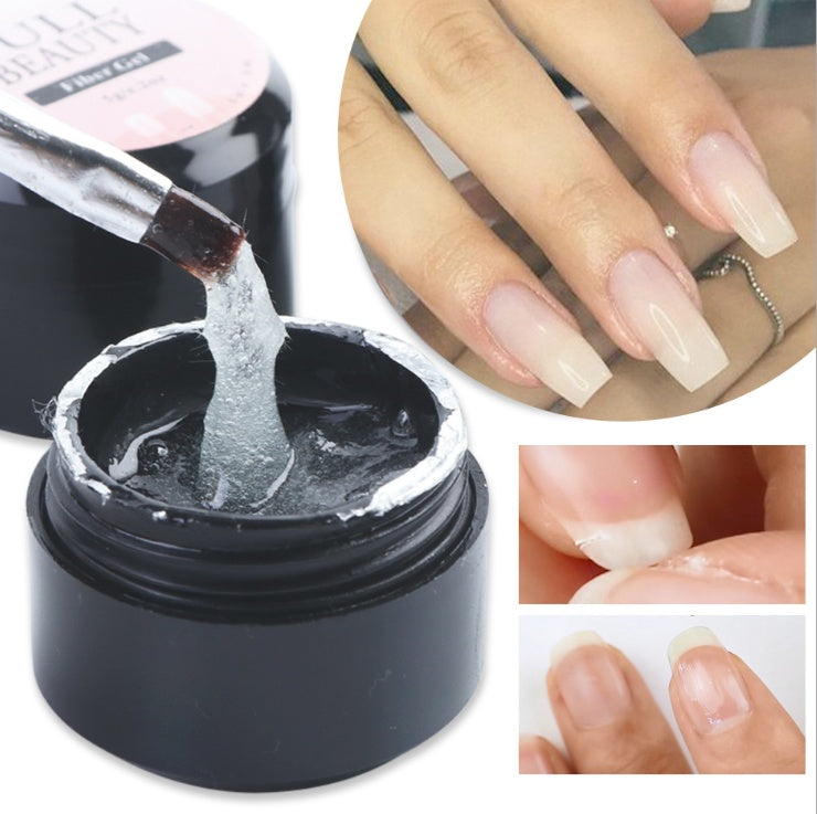 Colle Gel Fiberglass pour Ongles – Réparation des Ongles Cassés et Pose de Capsules Américaines, Tenue Longue Durée UV/LED