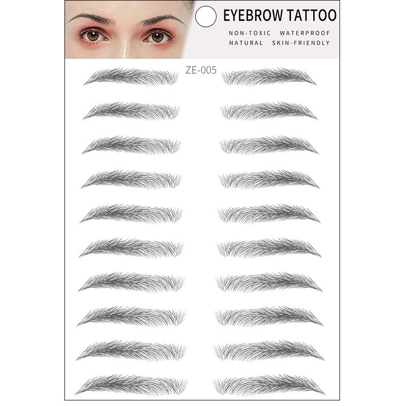 Simple Thick Eyebrows Imitation Eco-Friendly Eyebrow Stickers