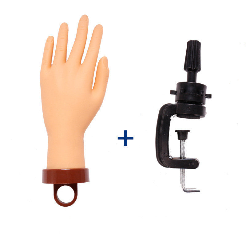 Main d’Entraînement Ongles Réaliste avec Support