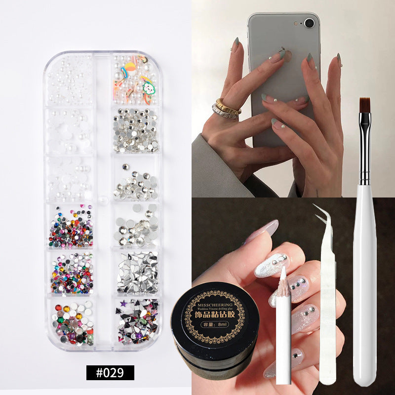 Kit de Décoration Ongles – Paillettes, Strass & Effets Spéciaux (11 Styles)