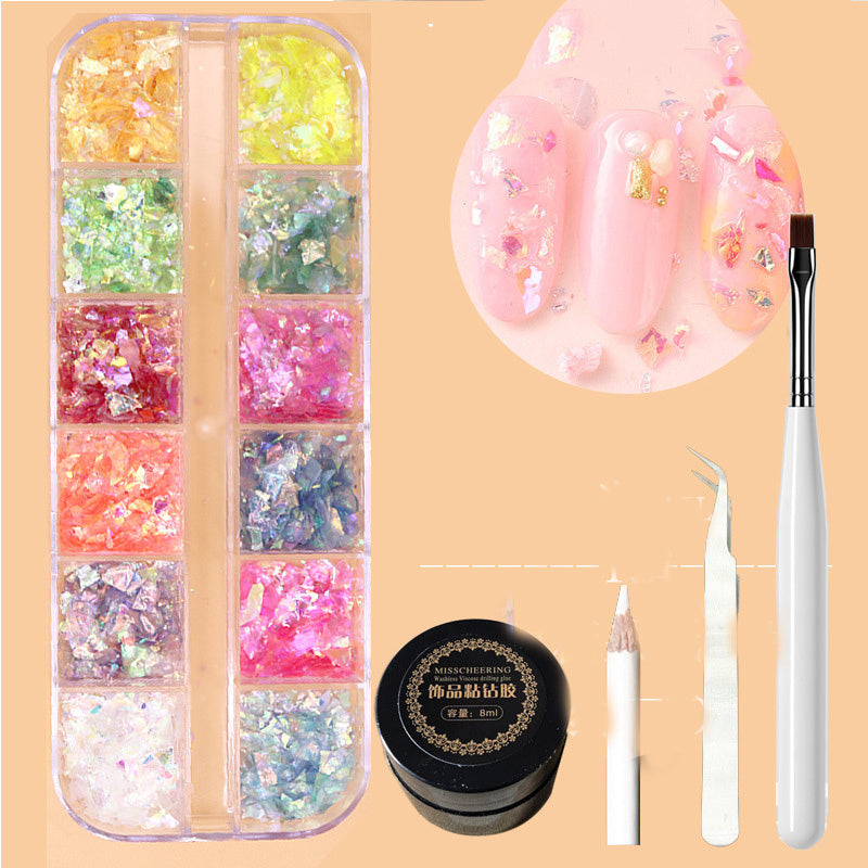 Kit de Décoration Ongles – Paillettes, Strass & Effets Spéciaux (11 Styles)