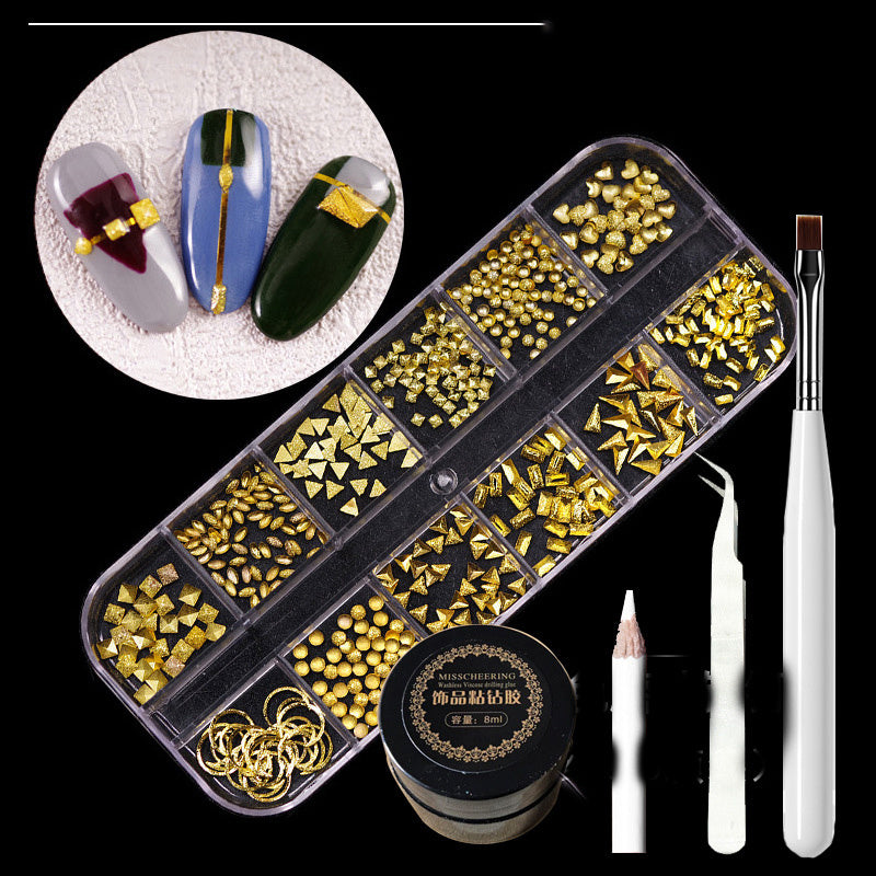 Kit de Décoration Ongles – Paillettes, Strass & Effets Spéciaux (11 Styles)