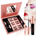 Kit de cils magnétiques waterproof sans colle avec eyeliner