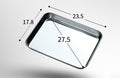 Plateau de Cuisson à Gâteau Vapeur en Acier Inoxydable – Rectangulaire, Épaissi et Peu Profond