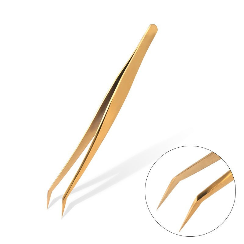 Pinces à Cils Professionnelles en Acier Inoxydable – Outil de Précision pour Cils Magnifiques
