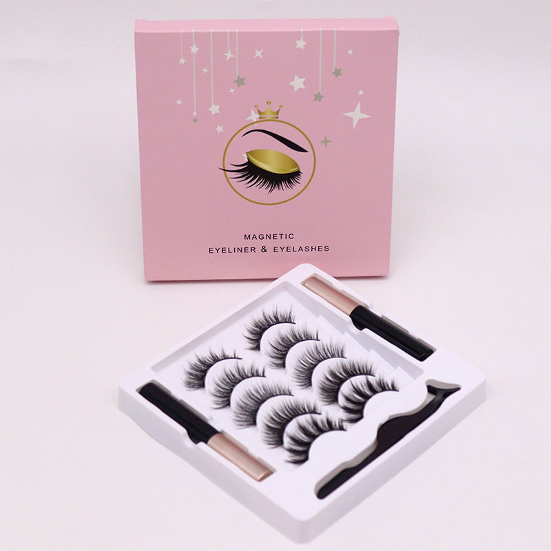 False Eyelashes Liquid Eyeliner Set Eyelash Magnet Eyelashes