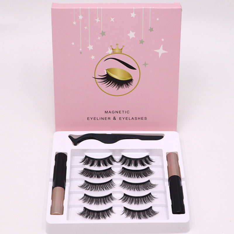 False Eyelashes Liquid Eyeliner Set Eyelash Magnet Eyelashes