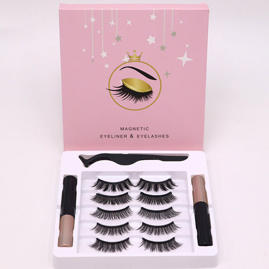 False Eyelashes Liquid Eyeliner Set Eyelash Magnet Eyelashes