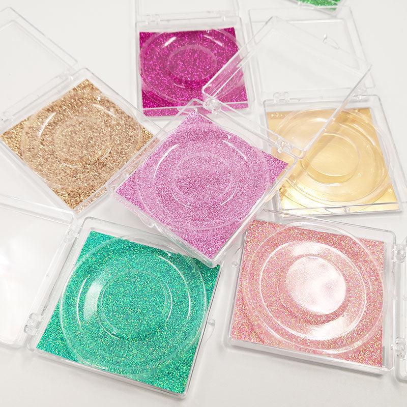 Clear Square Eyelash Box: False Eyelash Box, Square Plastic Packaging.