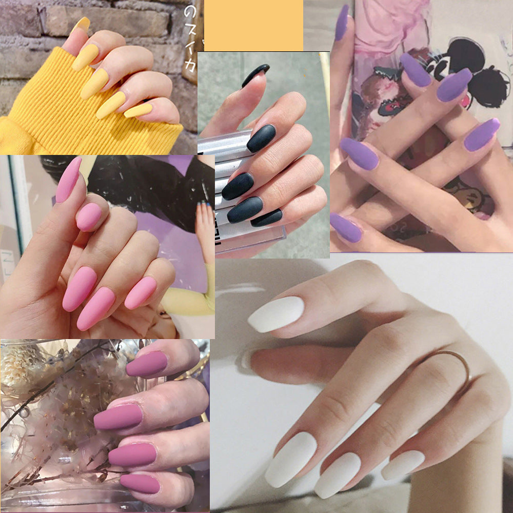 Ongles de ballet imperméables à la personnalité givrée automne et hiver