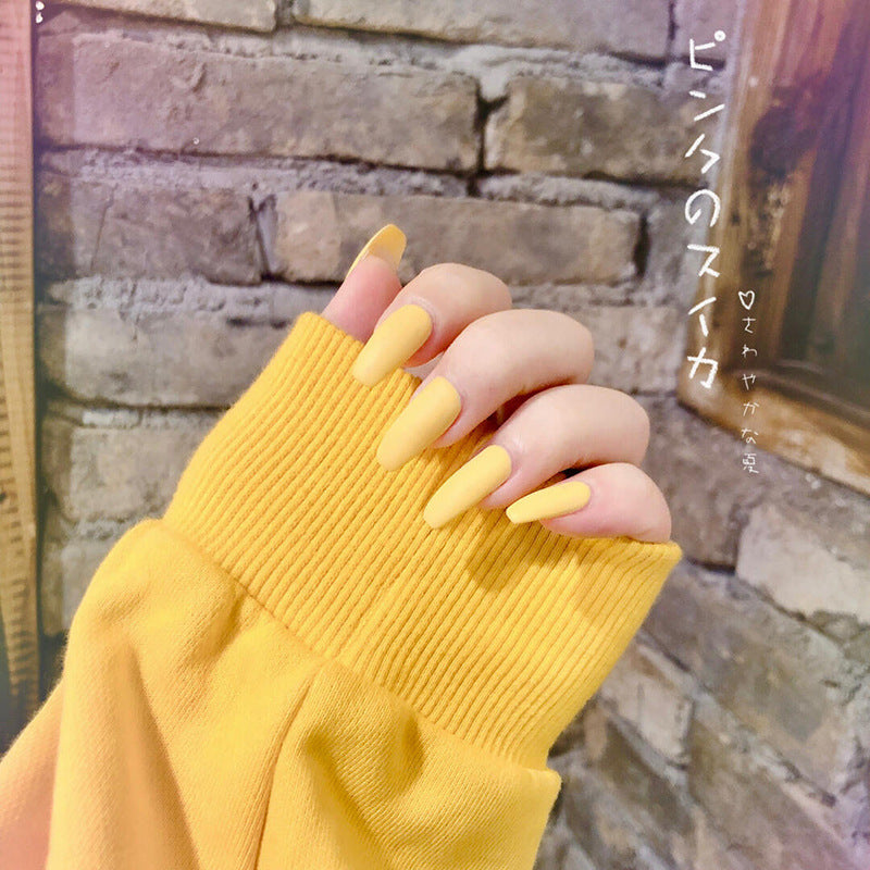 Autumn and winter frosted personality waterproof ballet nails