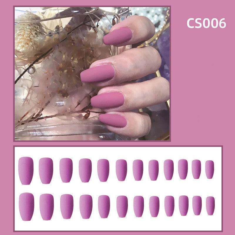 Autumn and winter frosted personality waterproof ballet nails