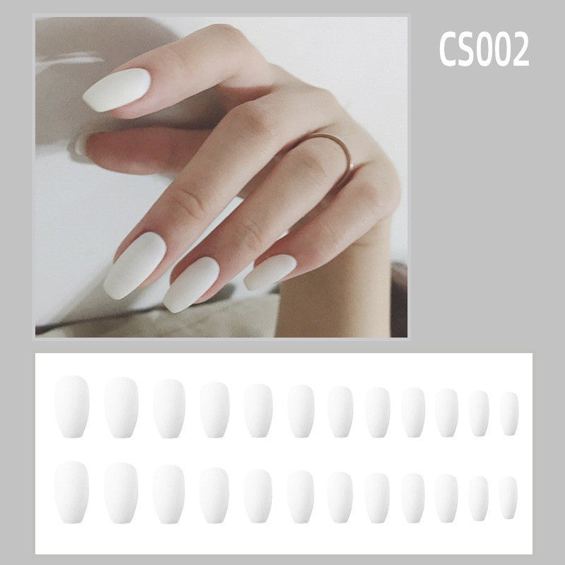Ongles de ballet imperméables à la personnalité givrée automne et hiver