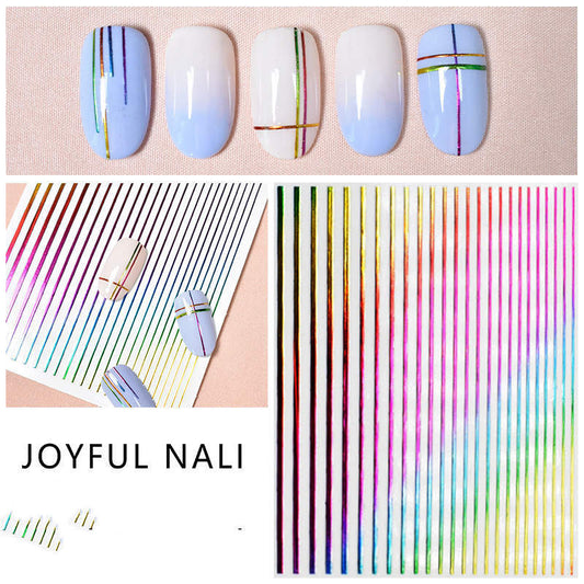 Stickers Ongles Arc-en-Ciel – Décorations Nail Art Fraise, Fleur et Œuf au Plat
