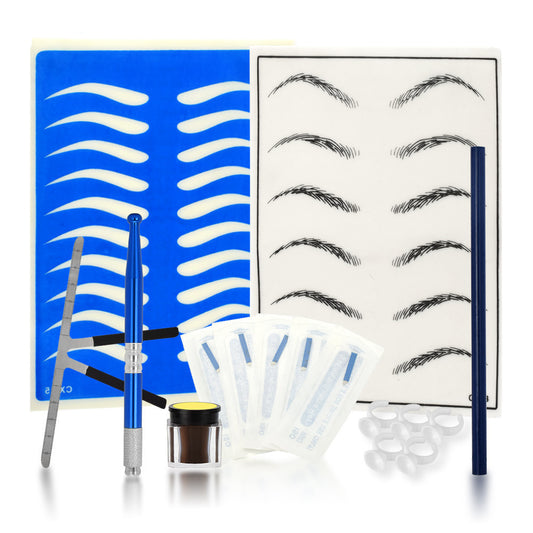 Ensemble d'Outils pour Tatouage de Sourcils
