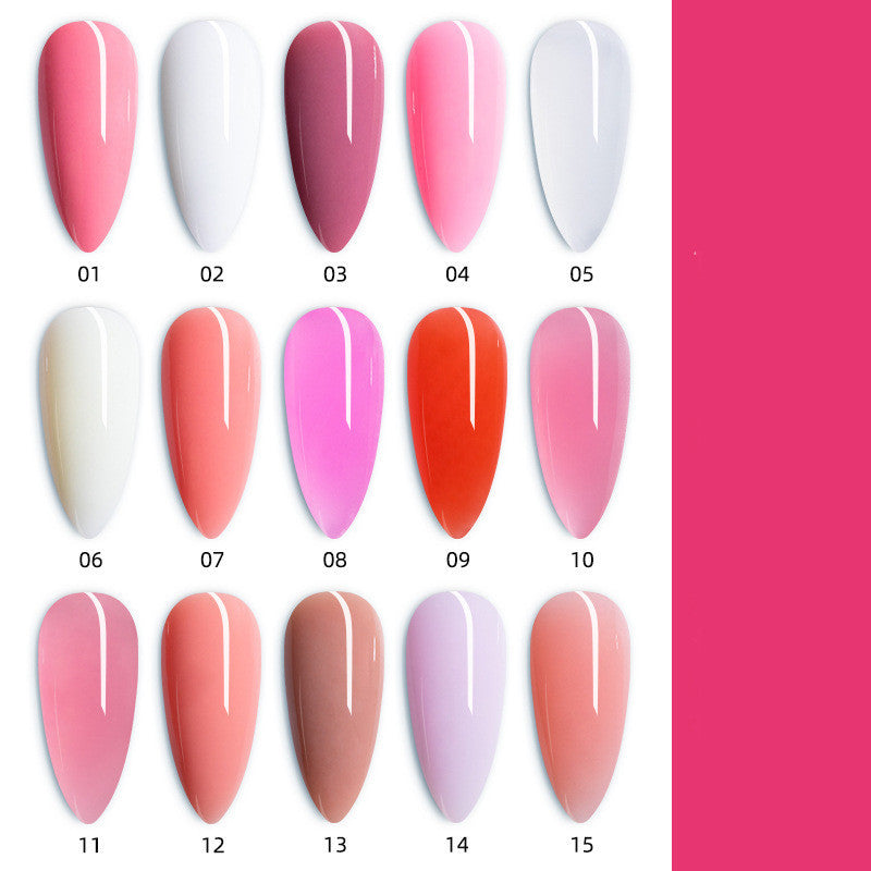 Ensemble de gel d'extension en cristal pour nail art