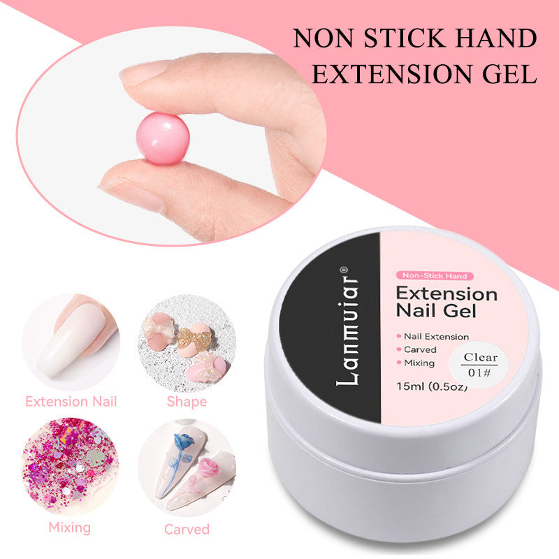 Gel Pâte UV 3D Non-Adhésif – Pour Fleurs et Nail Art
