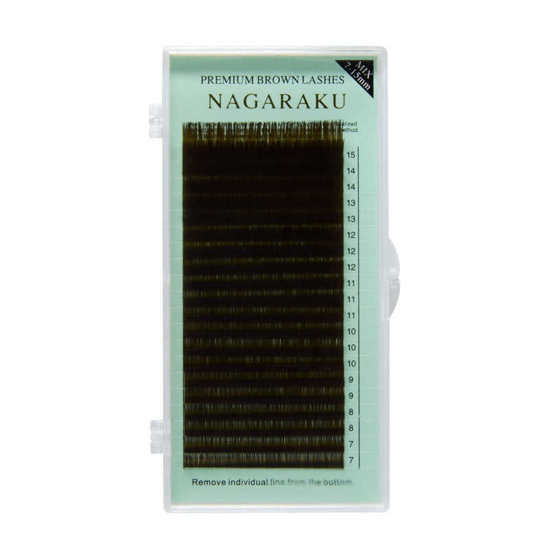 Faux Cils Mélangés Caramel Nagaruku - Un Regard Volumineux et Naturel