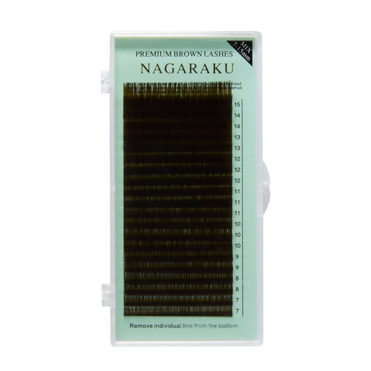 Faux Cils Mélangés Caramel Nagaruku - Un Regard Volumineux et Naturel
