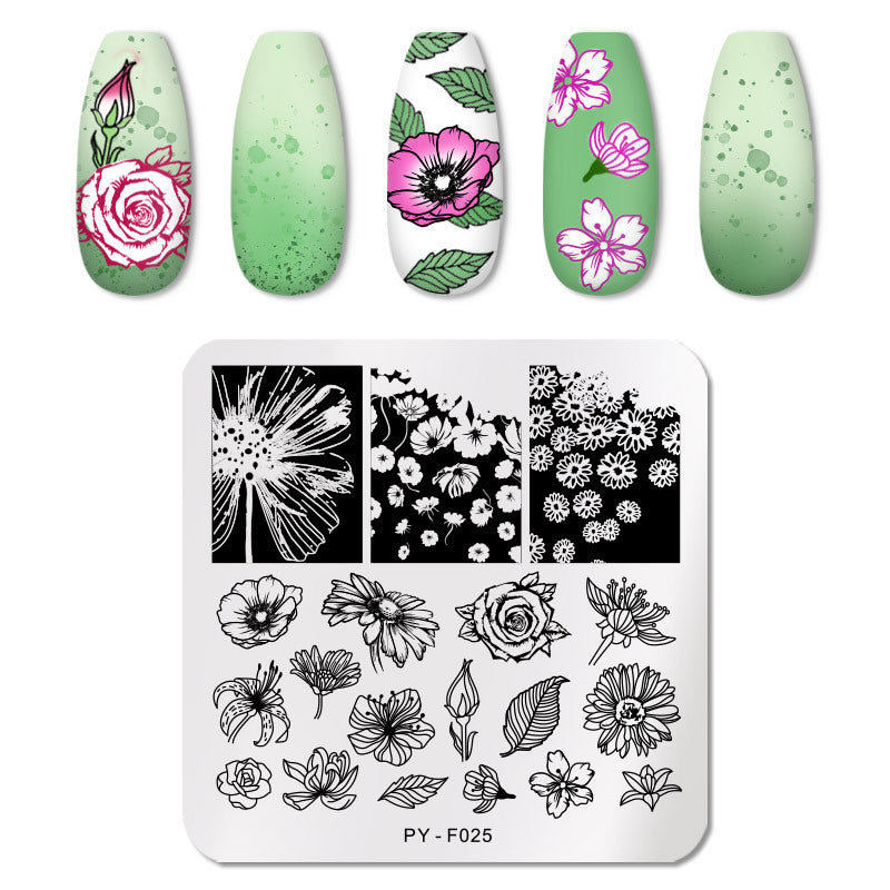 Nail plaque d'impression en acier inoxydable