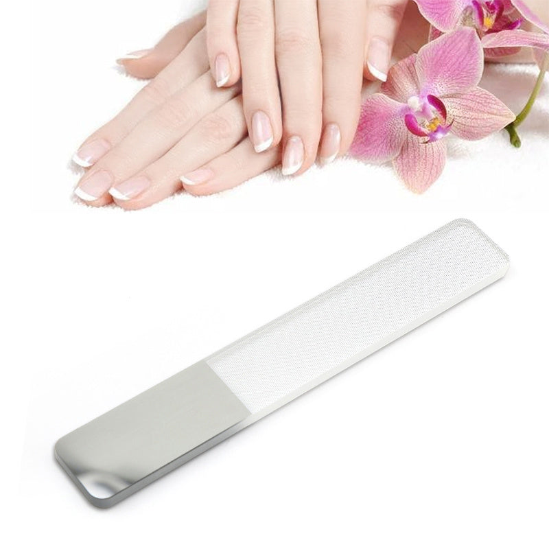 Lime à Ongles en Verre Nano Polishing – Outil Professionnel pour Ongles Lisses et Brillants